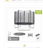 Bon plan Trampoline 305cm avec bache et échelle qui revient à 111€