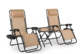 Lot de deux chaises longues + table pas cher à 104€ !