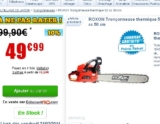 Tronconneuse thermique à moins de 50 euros