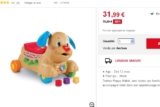 Jouets pour petits : trotteur puppy fisher price à 32 euros