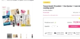 Mega affaire: 18€ pour un pack de produits de beautés + un bon d&rsquo;achat de 20€ spartoo