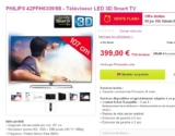 Bon plan smart tv  philips 3d 42 pouces à 410 euros port inclus … le 14 juin
