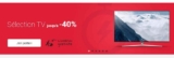 Bon plan Tv sur le site de la fnac … avec jusqu&rsquo;à 40% de réduction