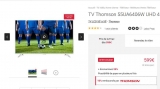Bon prix TV : smart tv 4K 55 pouces thomson qui revient à 540 euros