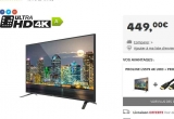 TV 4K 55 pouces proline à 449€