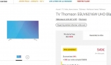 Bon plan TV Thomson 55 pouces 4K qui revient à 500€ ( fnac adherent)