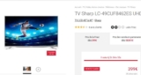 Bon plan tv 4K Sharp 49 pouces à moins de 400€