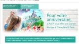 Une entrée gratuite à disneyland la semaine de votre anniversaire