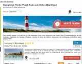 Vente flash séjours en campings au bord de l&rsquo;Atlantique sur vacances-campings (moins de 100€)