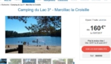 Vacances : 180€ la semaine en Correze dans un camping 3 etoiles .. arrivée le 15/07