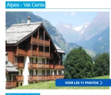 169-249€ la semaine de vacances à la montagne à Valcenis en juillet aout