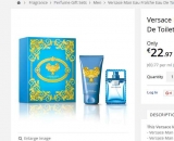 Coffret eau de toilette versace pour hommes à 19.5 euros port inclus .. pas cher
