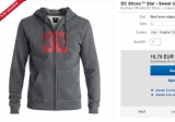 Veste à capuche DC SHOES pour hommes à moins de 20€ port inclus