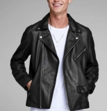 Super affaire: 64€ la veste en cuir Jack & Jones pour hommes