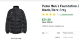 Bonne affaire pour une doudoune Puma à moins de 22 euros