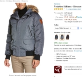 Gros blouson hiver redskins à 106 euros le 6 octobre .. faire vite