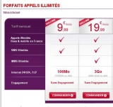 Forfait mobile illimité virgin à 9.99 euros par mois