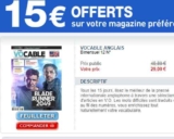14€ l&rsquo;abonnement à VOCABLE ANGLAIS ( 12 numéros)