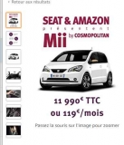 Voiture SEAT MII By Cosmopolitan vendue sur amazon à 11990 .. livrée en 72 heures