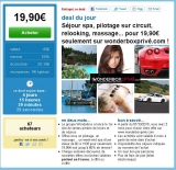 20 de remise sur l’achat d’un coffret wonderbox