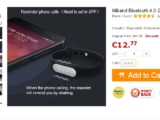 Bracelet connecté Xiaomi Miband à 12.5 euros port inclus (exclu )