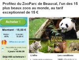 Zooparc Beauval : 15 euros l’entrée adulte ou enfant (au lieu de 25 – 19 euros)